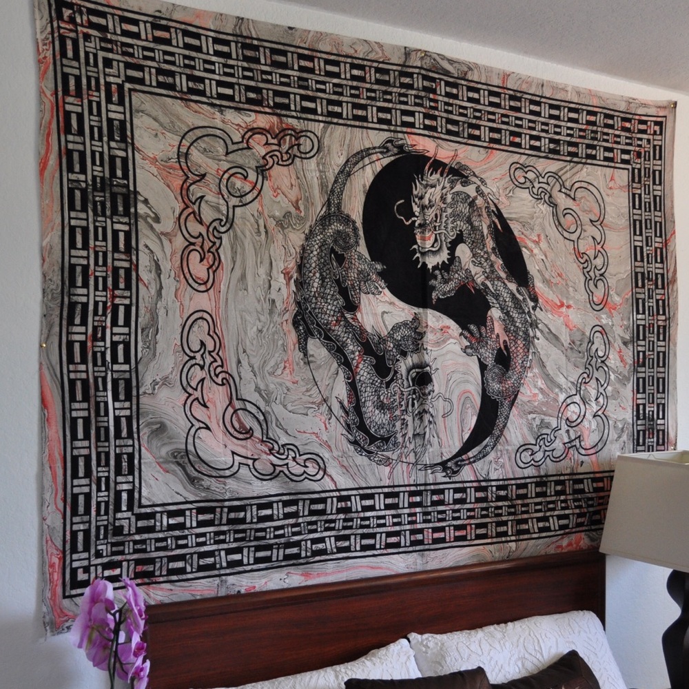 Yin yang Dragon tapestry,Wall decor,wall hanging